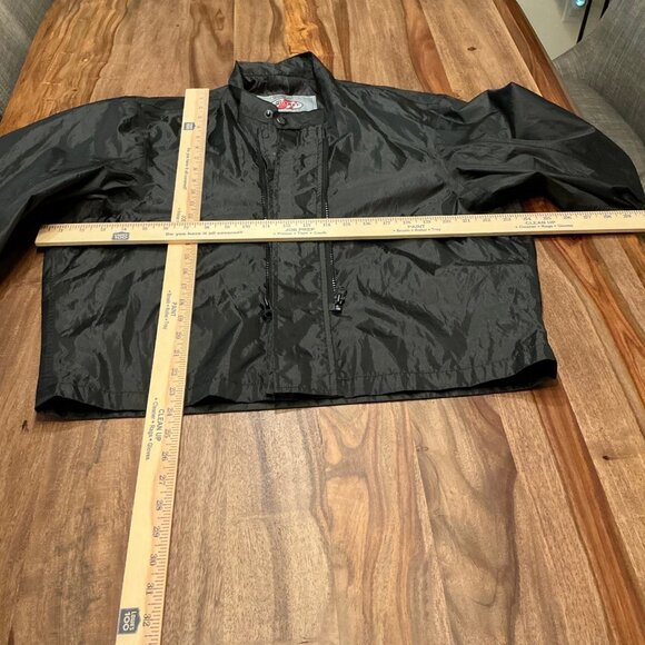 Joe Rocket Motorcycle Jacket Lightweight Black Biker Windbreaker - Picture 7 of 9
